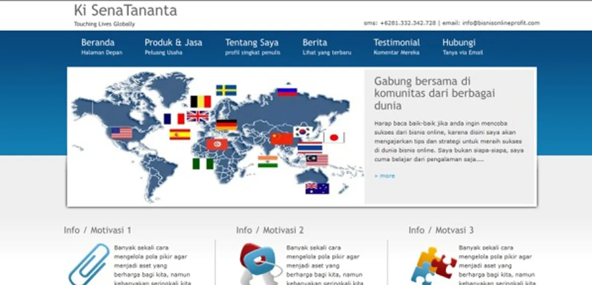 Portal website profil Ki Sena Tananta